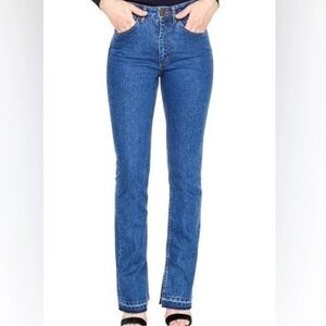 Sandro Viky Straight Leg Split Jeans - Size 36